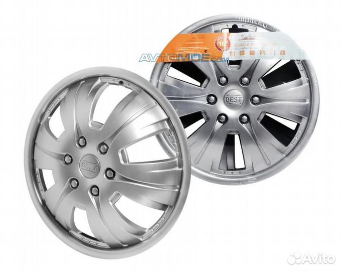 Колпаки колесные 16 Бест передние на газель серебр