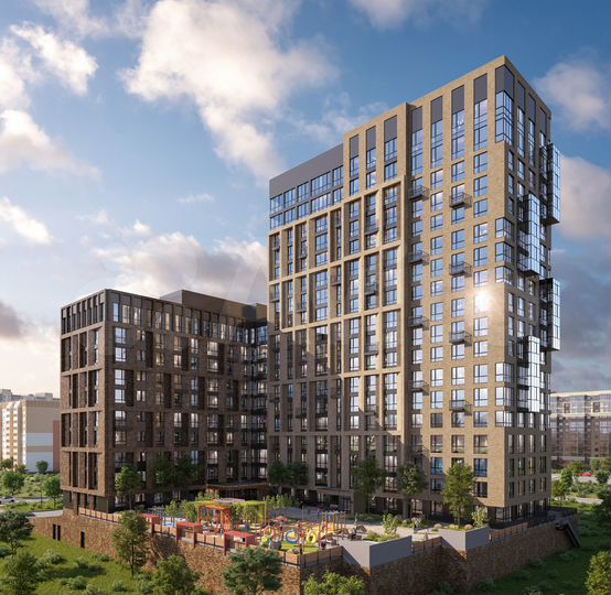 2-к. квартира, 77,8 м², 7/19 эт.