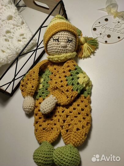 Игрушка сплюшка, комфортер, вязанная игрушка