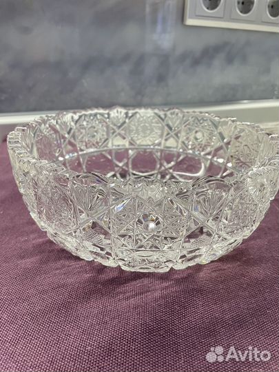 Салатник хрустальный СССР