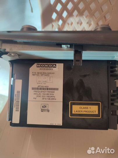 Штатная магнитола хонда цивик 4d