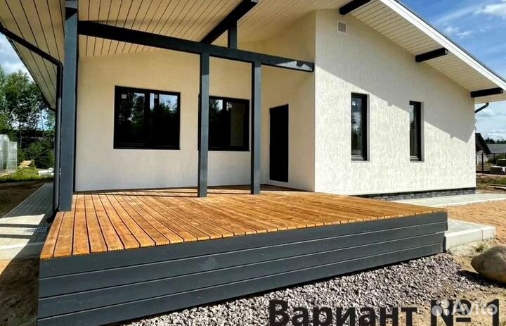 Дом из газоблока под ключ за город 197 мкв