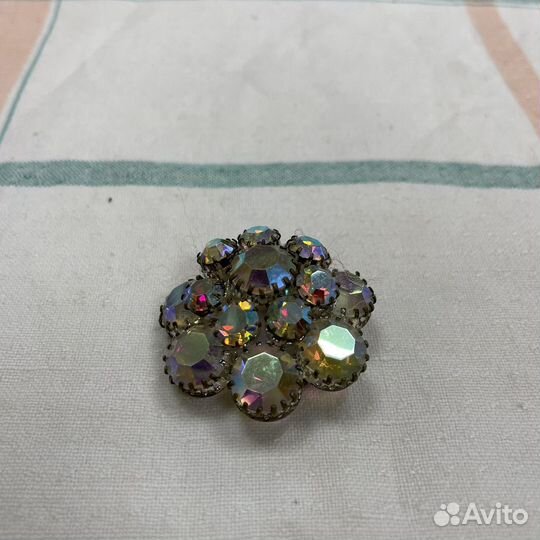 Старинная брошь аврора бореалис СССР чехословакия