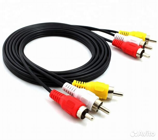 AV Кабель тюльпаны (разная длина)