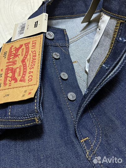 Джинсы W30-34 «Levi's» 501 Original Srink-To-Fit