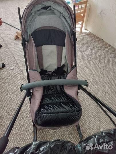 Детские зимние санки на колесах