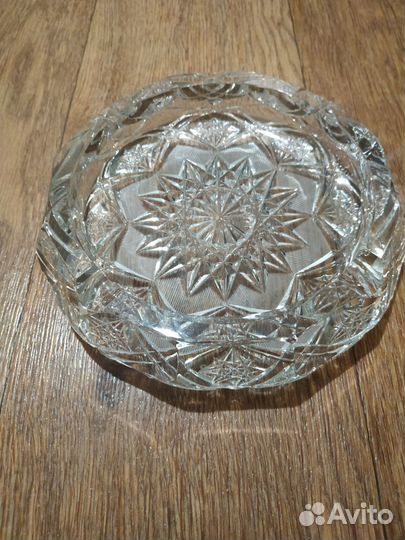 Пепельницы и конфетница хрусталь, стекло СССР