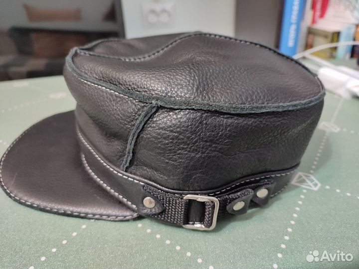 Кепка мужская кожаная - конфедератка