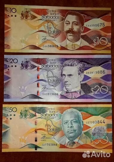 Банкноты в коллекцию Барбадос