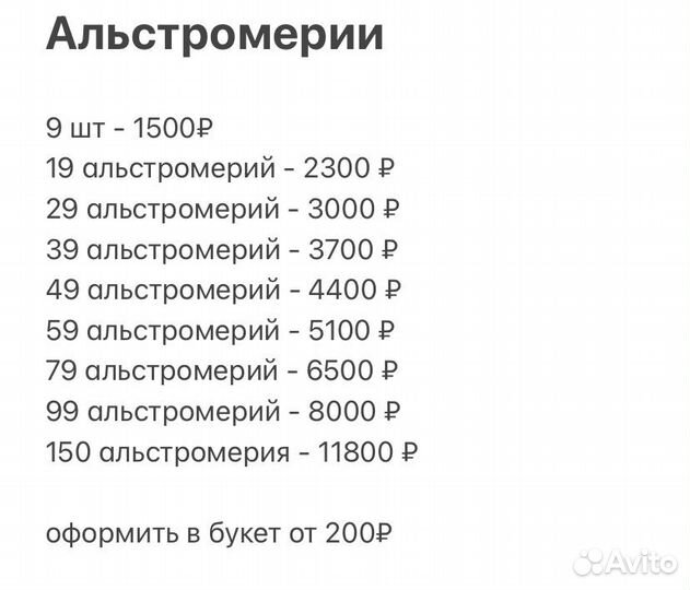 Цветы альстромерии опт