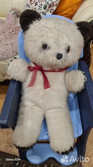 Вышлю2шт Плюшевые медведи 62см72см СССР 82,88г