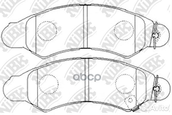 PN7477-nibk колодки дисковые п Suzuki Wagon R+
