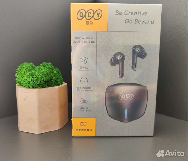 Беспроводные наушники Xiaomi QCY G1 игровые Новые