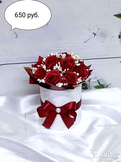 Букет из мыльных роз