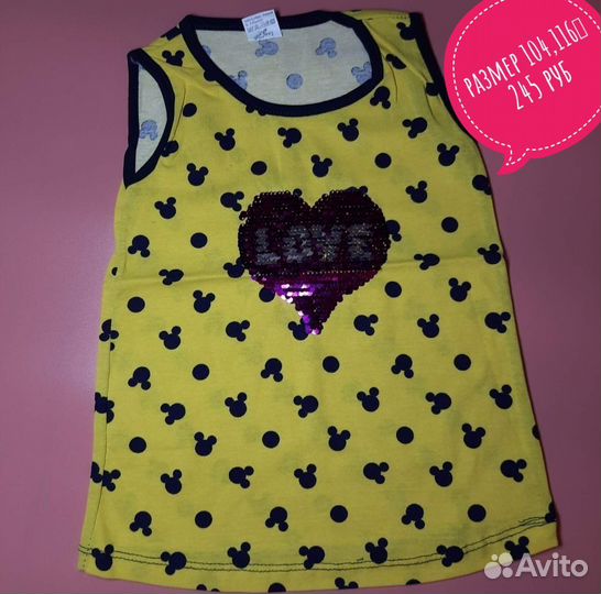 Майка летняя для девочки