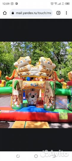 Надувной батут Тигриная страна