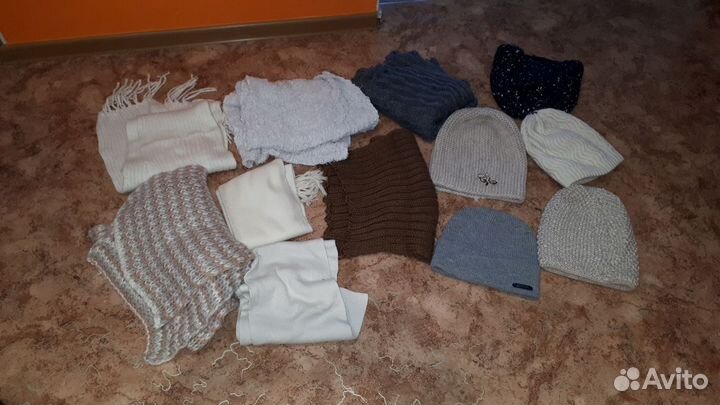 Шапка и шарф женские