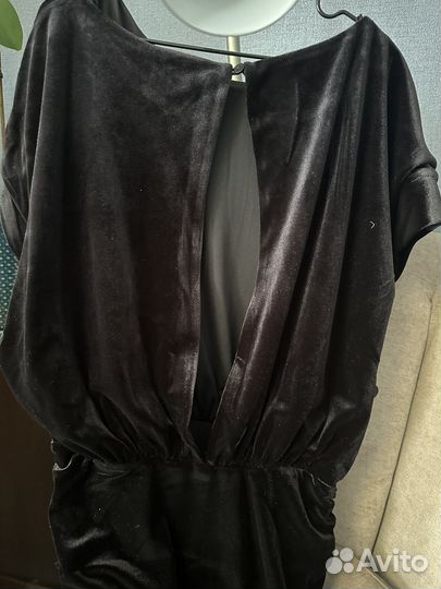 Вечернее бархатное платье H&M