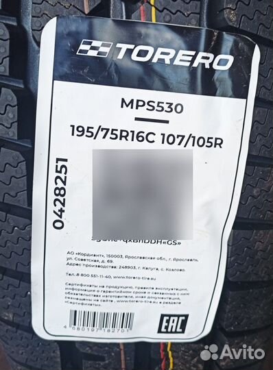 Torero MPS530 195/75 R16 107R