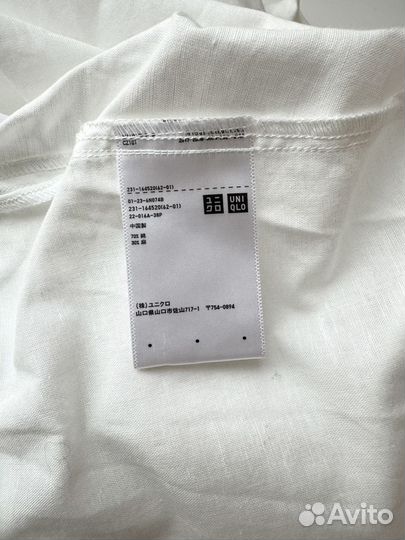 Белое платье рубашка Uniqlo M/L