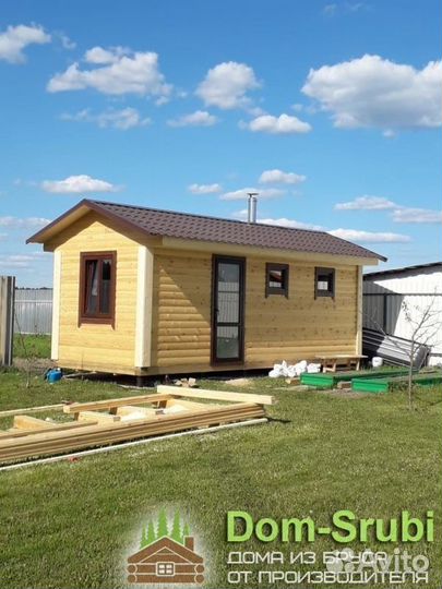 Заволжск. Хорошая надёжная Баня из бруса Б-5 (3х6)