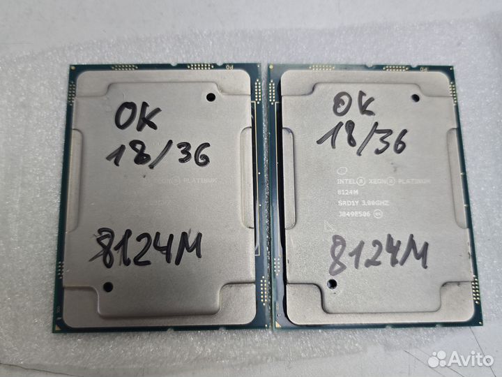Процессорintel Xeon Platinum 8124M LGA3647