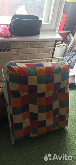 Раскладушка с матрасом