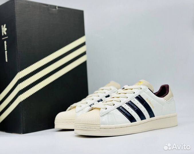 Adidas Superstar Wales Bonner Croc - Wonder White
