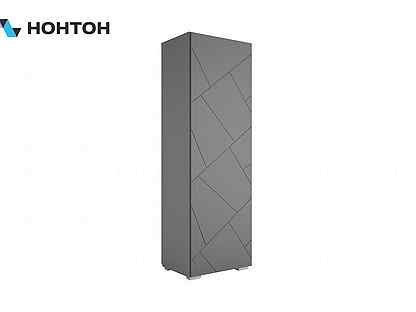 Шкаф одностворчатый Гранж шк-001 серый шифер / мат
