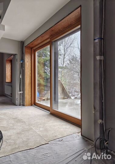 Оконные откосы из дерева