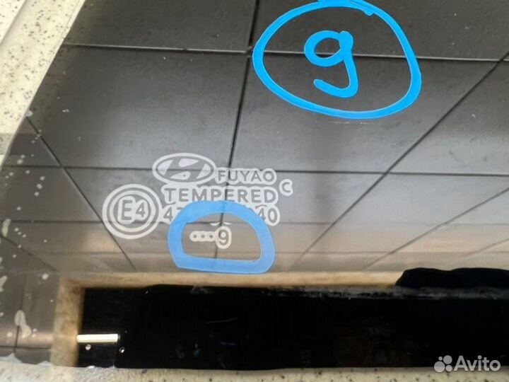 Стекло двери задней (форточка) правое Hyundai