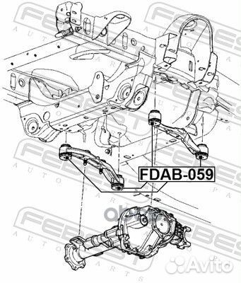 Сайлентблок опоры дифференциала fdab-059 Febest