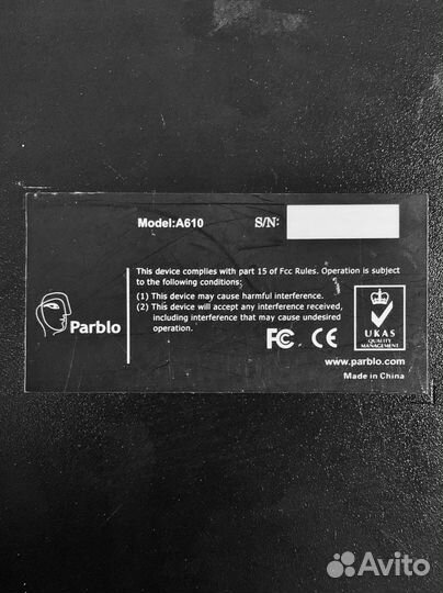 Графический планшет Parblo A610 V2 A4