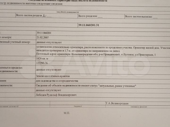 Участок 14,26 га (ИЖС)