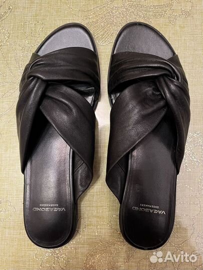 Шлепки женские 38 размер натуральная кожа Vagabond