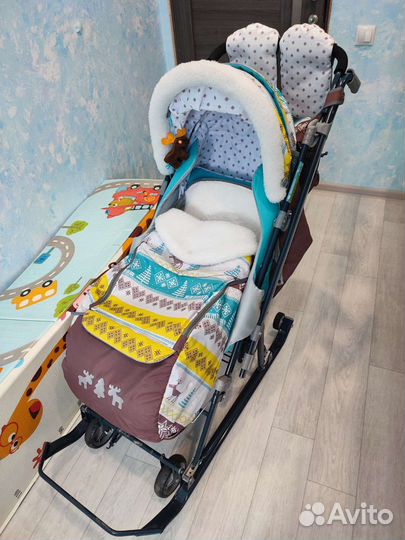 Санки коляска ника 7-7