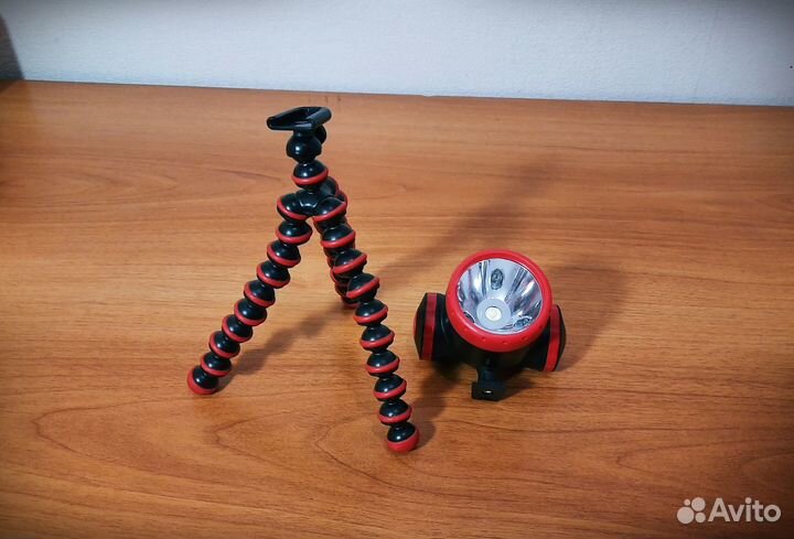 Фонарик съёмный на триподе, 3 режима