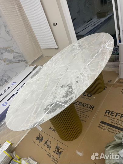 Стол лофт массив керамогранит