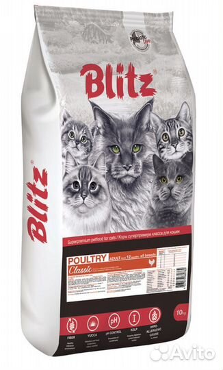 Корм для кошек Blitz