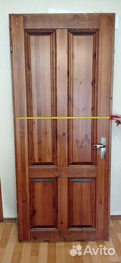 Дверь входная деревянная бу