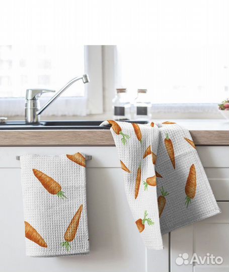 Вафельное полотенце для кухни