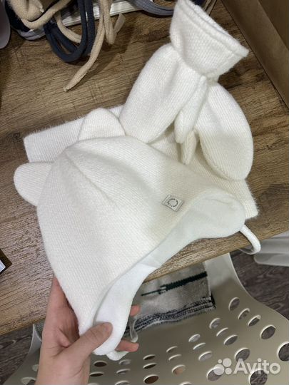 Шапка, снуд, варежки