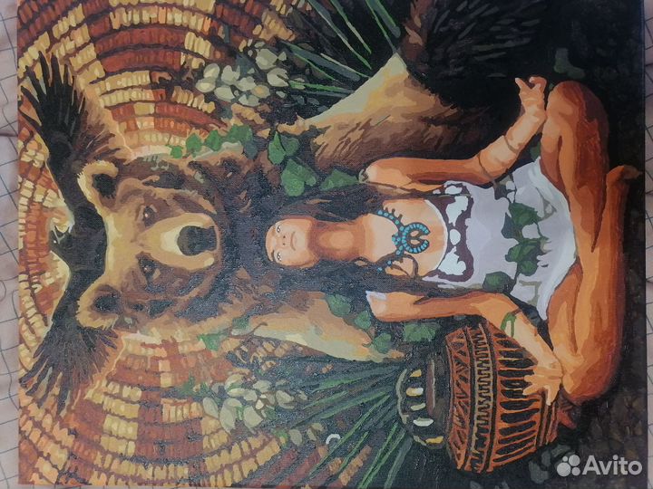 Картины по номерам раскрашенная