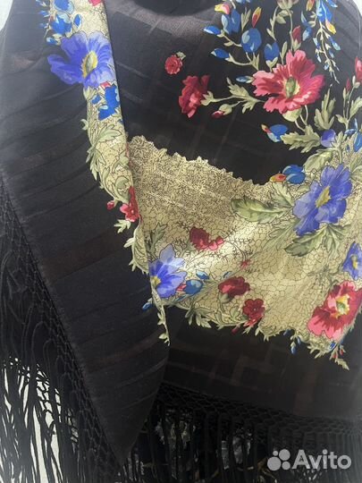 Платок шаль старинный