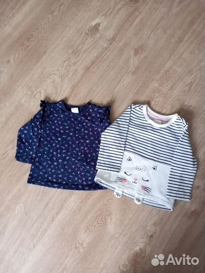 Вещи пакетом для девочки 74 80 86