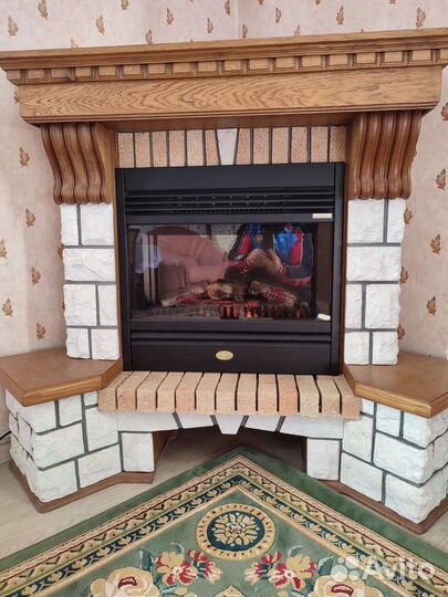 Электрокамин угловой