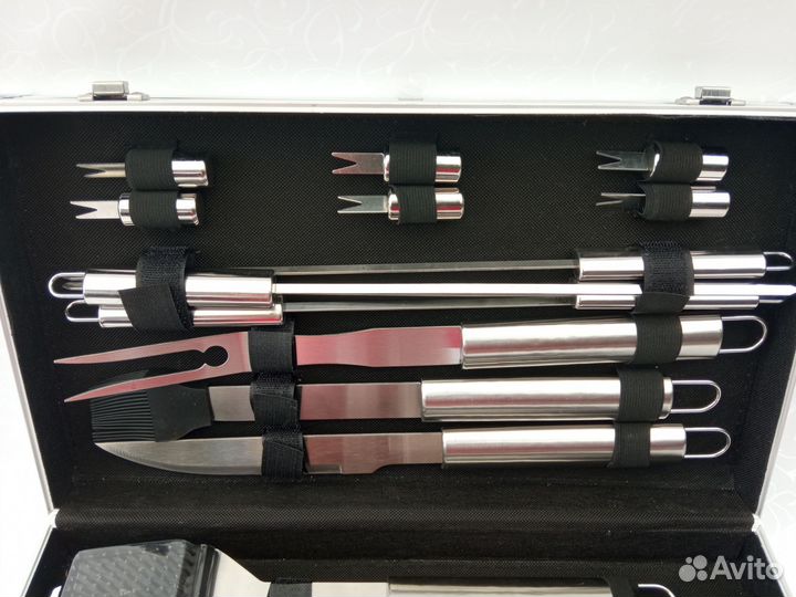 Шашлычный набор для барбекю большой новый