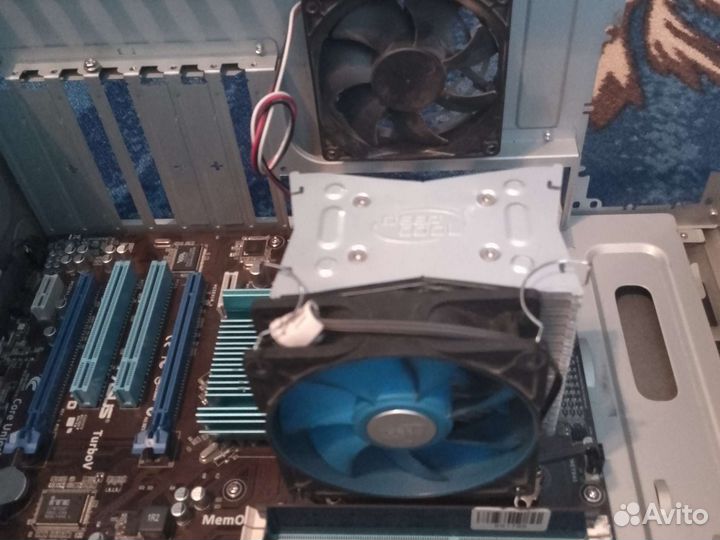 Материнская плата+процессор+охл-ние+ddr3/10Gb+корп