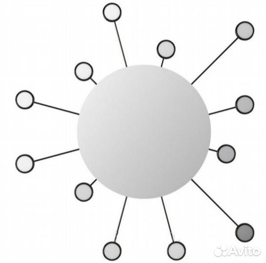 Зеркало икеа солнышко,размер общий 68*68,диаметр в