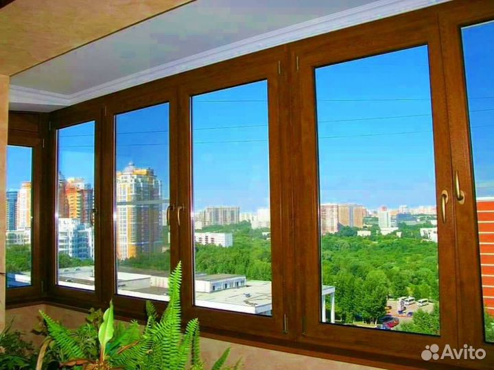 Пластиковые окна. Остекление частных домов